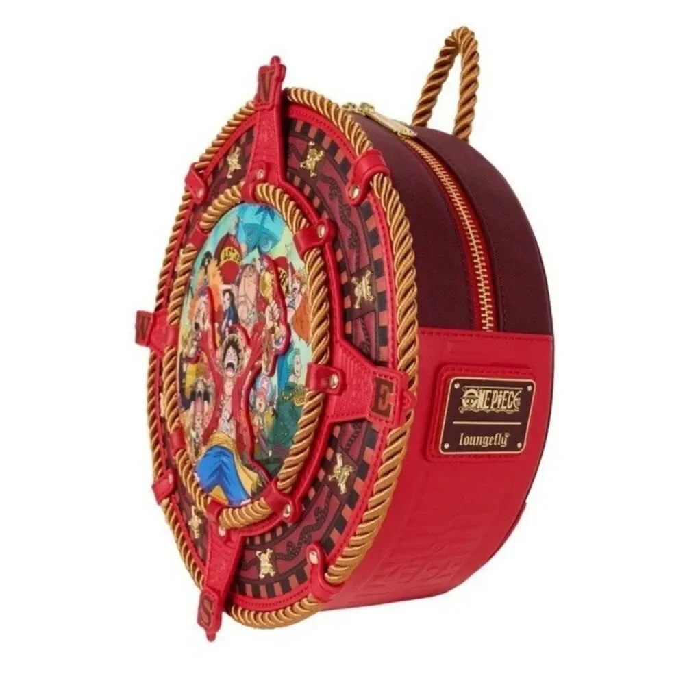 Loungefly One Piece Compass Rope Mini Backpack Pirates Jolly Roger NWT Anime